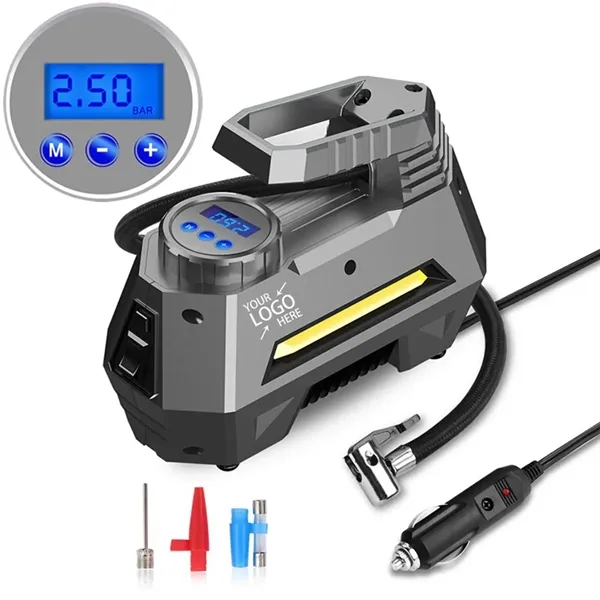 Car Tire Pump Inflator With Digital Pressure Gauge - Car Tire Pump Inflator With Digital Pressure Gauge - Image 0 of 6