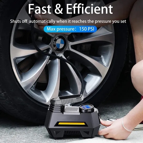 Car Tire Pump Inflator With Digital Pressure Gauge - Car Tire Pump Inflator With Digital Pressure Gauge - Image 5 of 6