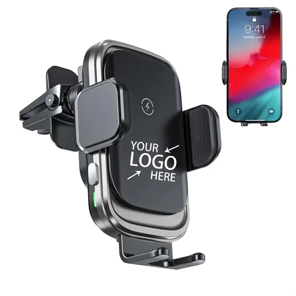 Fast 15w Auto Clamping Car Wireless Charger - Fast 15w Auto Clamping Car Wireless Charger - Image 0 of 4