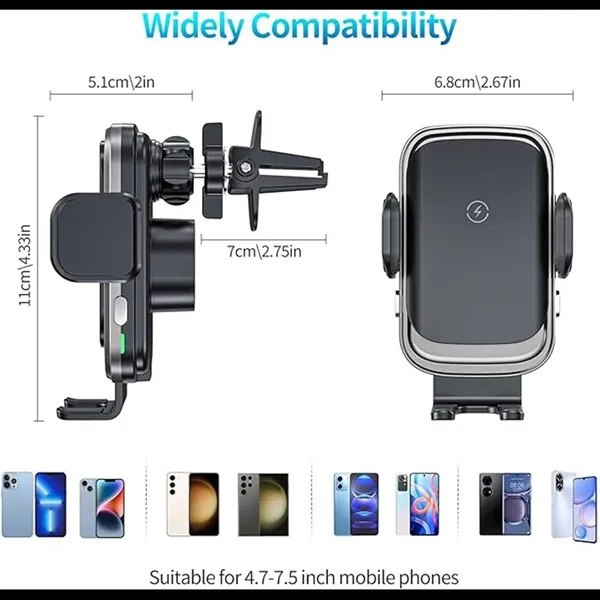 Fast 15w Auto Clamping Car Wireless Charger - Fast 15w Auto Clamping Car Wireless Charger - Image 4 of 4