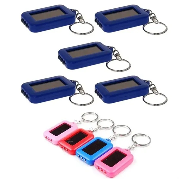 Solar Powered LED Flashlight Keychain - Solar Powered LED Flashlight Keychain - Image 1 of 4