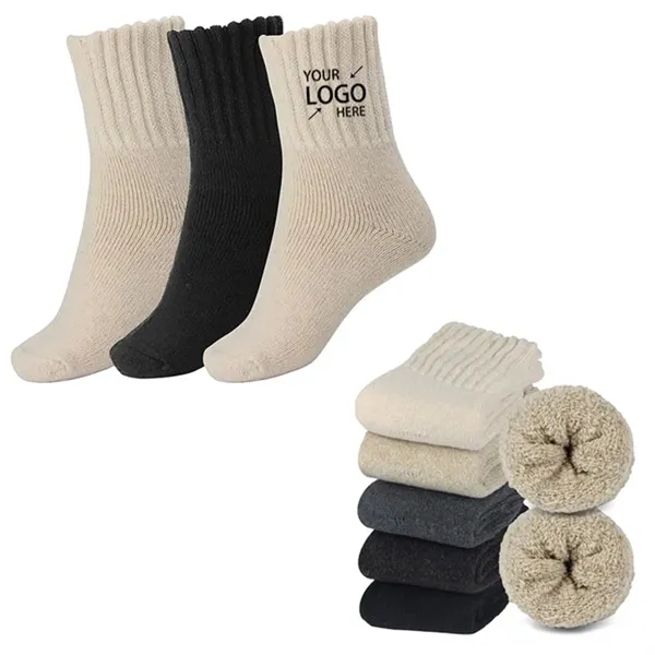 Winter Solid Thick Warm Boot Socks - Winter Solid Thick Warm Boot Socks - Image 0 of 5