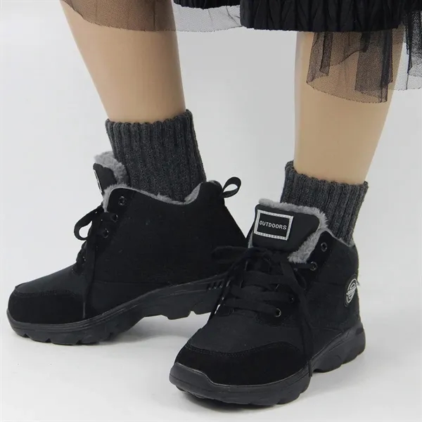 Winter Solid Thick Warm Boot Socks - Winter Solid Thick Warm Boot Socks - Image 4 of 5