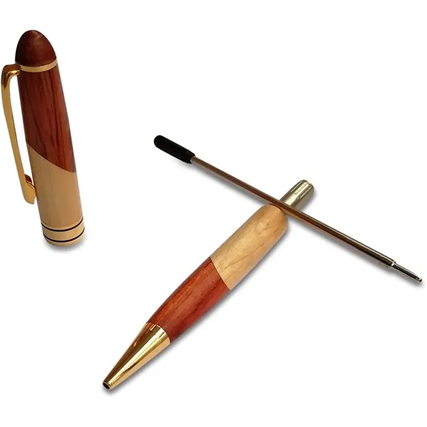 Wooden Ballpoint Pen With Box Gift Set - Wooden Ballpoint Pen With Box Gift Set - Image 2 of 3
