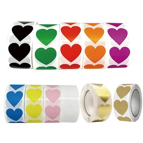 1" Round Gold Foil Label Stickers Roll - 1" Round Gold Foil Label Stickers Roll - Image 2 of 3