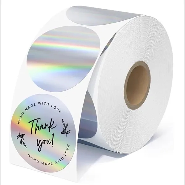 1" Round Gold Foil Label Stickers Roll - 1" Round Gold Foil Label Stickers Roll - Image 3 of 3
