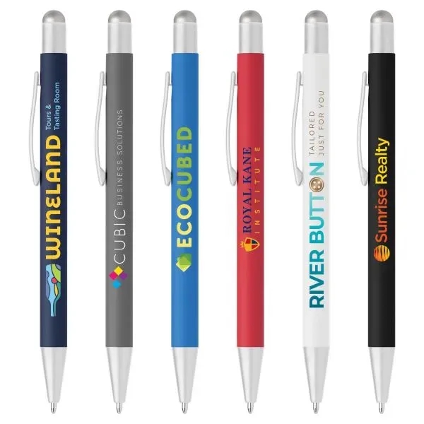 Bowie Softy Satin with Stylus - Full Color Metal Pen - Bowie Softy Satin with Stylus - Full Color Metal Pen - Image 0 of 12