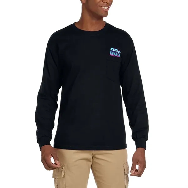 Gildan Ultra Cotton Long Sleeve Adult T-Shirt - Gildan Ultra Cotton Long Sleeve Adult T-Shirt - Image 0 of 7