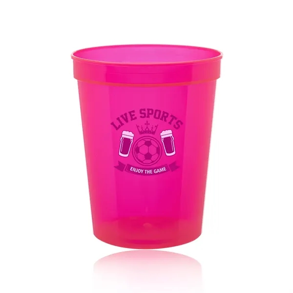 16 oz Reusable Plastic Stadium Cup - 16 oz Reusable Plastic Stadium Cup - Image 12 of 18