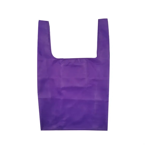 Foldable Waterproof Polyester Shopping Bag - Foldable Waterproof Polyester Shopping Bag - Image 6 of 7