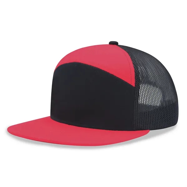 7 panel Hybrid trucker cap - 7 panel Hybrid trucker cap - Image 3 of 20
