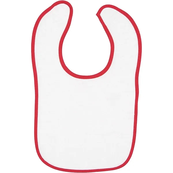 Rabbit Skins Infant Contrast Trim Terry Bib - Rabbit Skins Infant Contrast Trim Terry Bib - Image 6 of 10