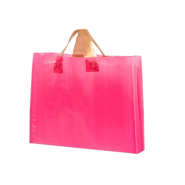 12*8inch Plastic Merchandise Bag With Handle - 12*8inch Plastic Merchandise Bag With Handle - Image 2 of 2