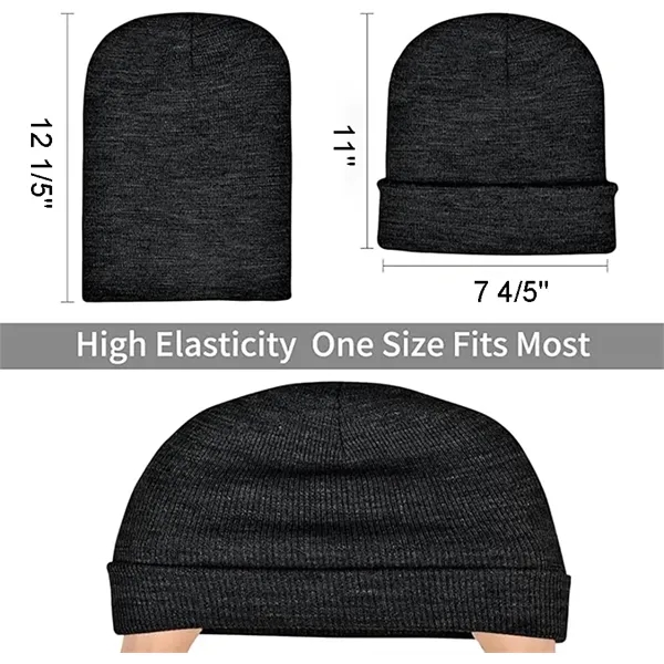 Winter Unisex Acrylic Knit Cuffed Beanie Hat 77 Colors - Winter Unisex Acrylic Knit Cuffed Beanie Hat 77 Colors - Image 1 of 6