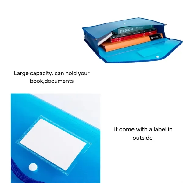 Plastic Envelopes Clear Document Folders - Plastic Envelopes Clear Document Folders - Image 1 of 4