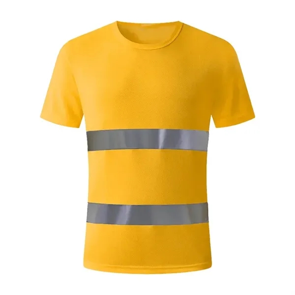 Round Neck Reflective Safe T-shirt - Round Neck Reflective Safe T-shirt - Image 8 of 10
