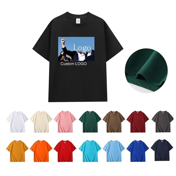 100% Cotton Customized T-Shirt - 100% Cotton Customized T-Shirt - Image 0 of 14