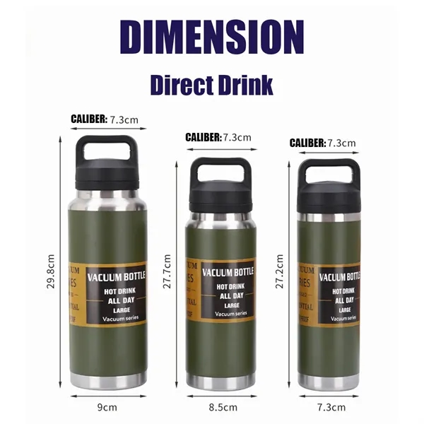 20/27/37 oz Chug Cap Stainless Steel Water Bottle Cup - 20/27/37 oz Chug Cap Stainless Steel Water Bottle Cup - Image 3 of 26