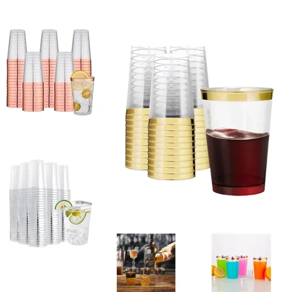 10 oz Clear Plastic Cups - 10 oz Clear Plastic Cups - Image 0 of 4