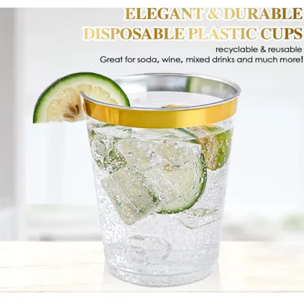 10 oz Clear Plastic Cups - 10 oz Clear Plastic Cups - Image 1 of 4