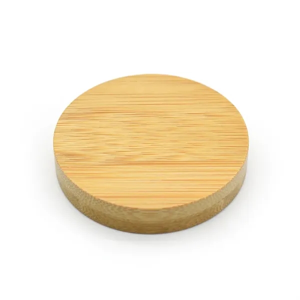 Round Bamboo Bottle Opener Fridge Magnet - Round Bamboo Bottle Opener Fridge Magnet - Image 1 of 3