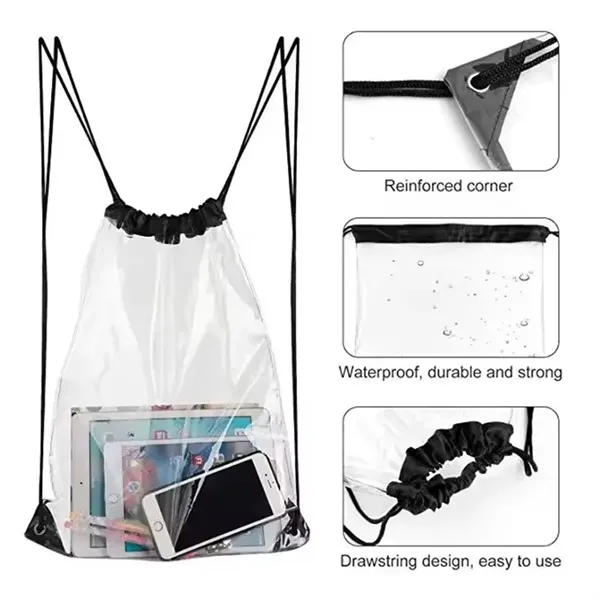 Stadium Clear Drawstring Bags - Stadium Clear Drawstring Bags - Image 1 of 5