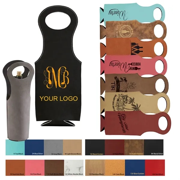 Luxury Leatherette Wine Bag - Luxury Leatherette Wine Bag - Image 0 of 8