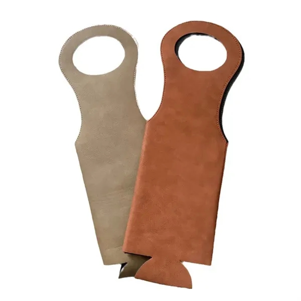 Luxury Leatherette Wine Bag - Luxury Leatherette Wine Bag - Image 2 of 8