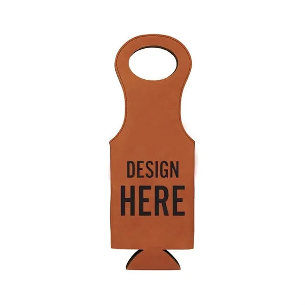 Luxury Leatherette Wine Bag - Luxury Leatherette Wine Bag - Image 6 of 8
