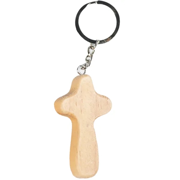 Wooden Cross Keychain - Wooden Cross Keychain - Image 2 of 3