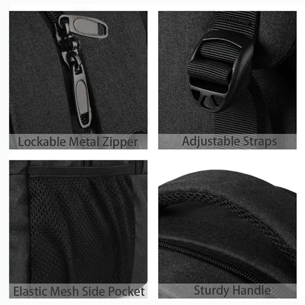 Multi-Functional High Tech Bag Laptop Backpack - Multi-Functional High Tech Bag Laptop Backpack - Image 2 of 8