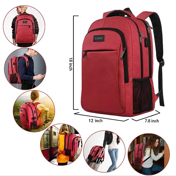 Multi-Functional High Tech Bag Laptop Backpack - Multi-Functional High Tech Bag Laptop Backpack - Image 7 of 8