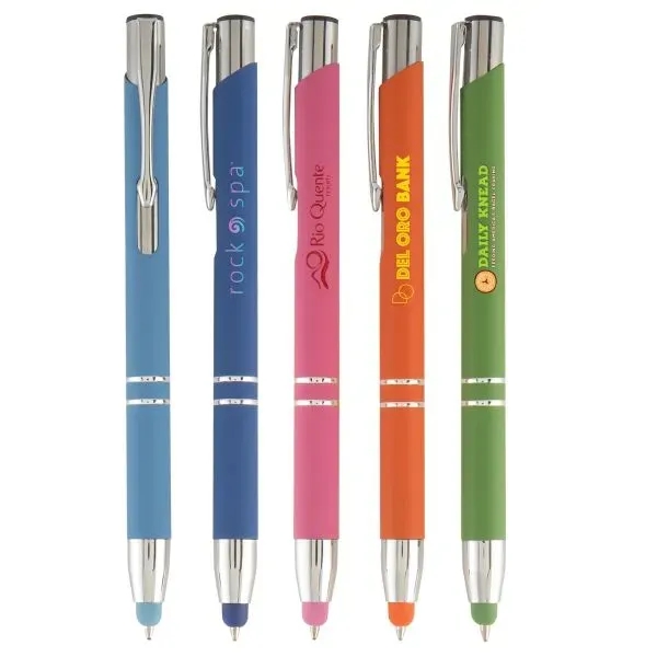 Tres-Chic Softy+ Stylus - ColorJet - Full-Color Metal Pen - Tres-Chic Softy+ Stylus - ColorJet - Full-Color Metal Pen - Image 0 of 5