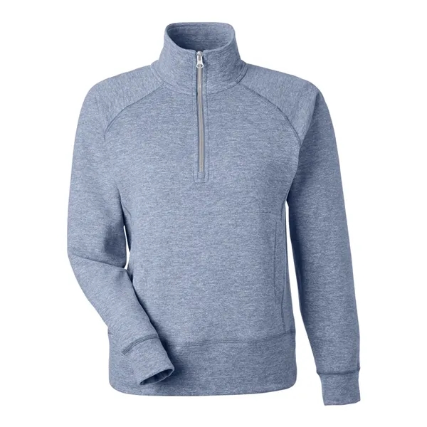J. America Women's Electric Fleece Quarter-Zip Sweatshirt - J. America Women's Electric Fleece Quarter-Zip Sweatshirt - Image 3 of 8