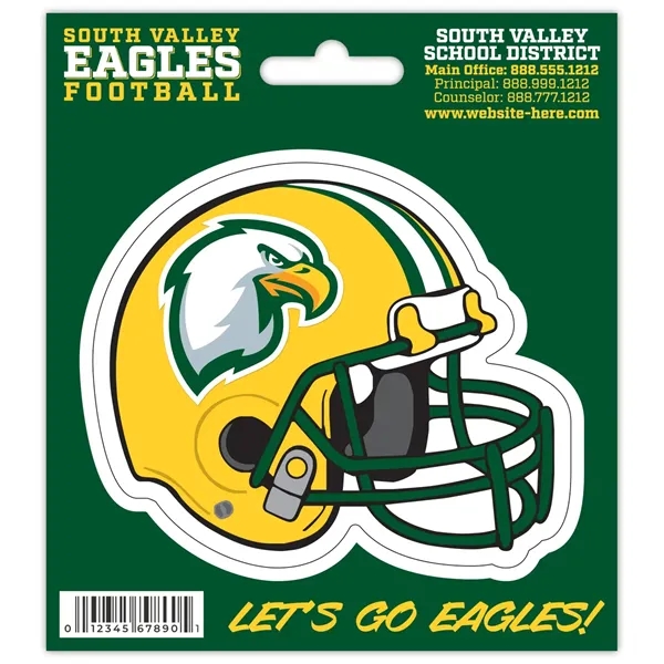 Magnet - 4.5x3.8125 Football Helmet Magnet Punch-Out Hanger - Magnet - 4.5x3.8125 Football Helmet Magnet Punch-Out Hanger - Image 0 of 0