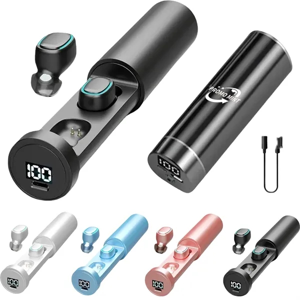 Touch Control Mini Wireless Headphone With LED Light - Touch Control Mini Wireless Headphone With LED Light - Image 0 of 4