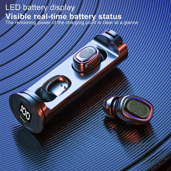 Touch Control Mini Wireless Headphone With LED Light - Touch Control Mini Wireless Headphone With LED Light - Image 4 of 4