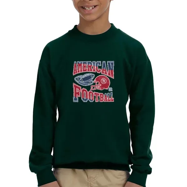 Gildan® Heavy Blend™ Youth Crew Sweatshirt - Gildan® Heavy Blend™ Youth Crew Sweatshirt - Image 4 of 11