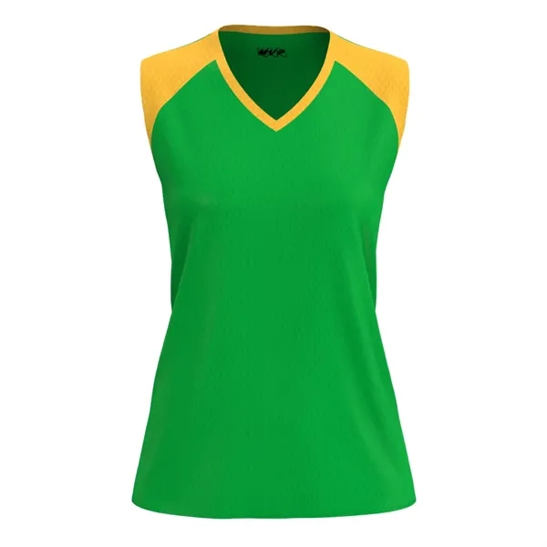 Contrast Shoulder V-neck Jersey - Contrast Shoulder V-neck Jersey - Image 0 of 0
