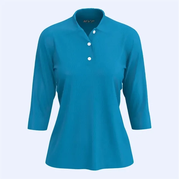 Women's 3/4 Sleeve Polo Shirt - Women's 3/4 Sleeve Polo Shirt - Image 0 of 0