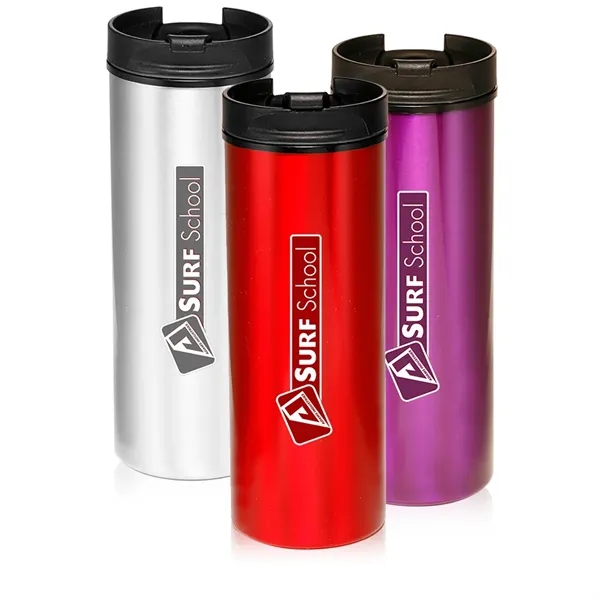 Slim Metallic Tumbler  - 16 oz. - Slim Metallic Tumbler  - 16 oz. - Image 0 of 2