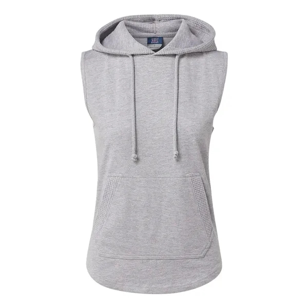MV Sport Women's Kinsley Sleeveless Hooded Sweatshirt