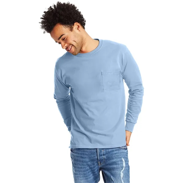 Hanes Men's Authentic-T Long-Sleeve Pocket T-Shirt - Hanes Men's Authentic-T Long-Sleeve Pocket T-Shirt - Image 3 of 68