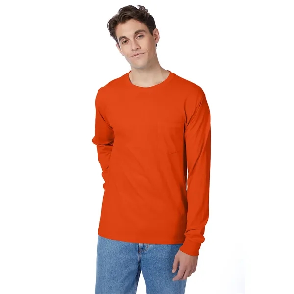 Hanes Men's Authentic-T Long-Sleeve Pocket T-Shirt - Hanes Men's Authentic-T Long-Sleeve Pocket T-Shirt - Image 24 of 68