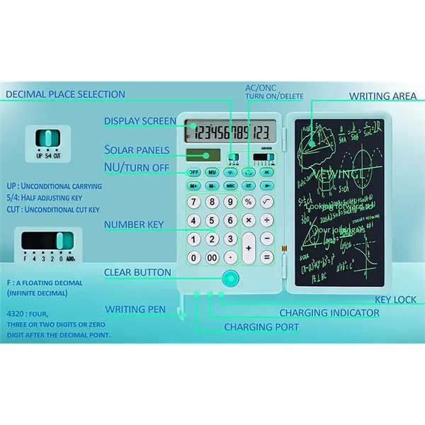 Calculator with Notepad - Calculator with Notepad - Image 4 of 5