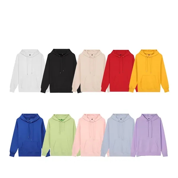 Men Hoodies Long Sleeve Kangaroo Pockets - Men Hoodies Long Sleeve Kangaroo Pockets - Image 2 of 3