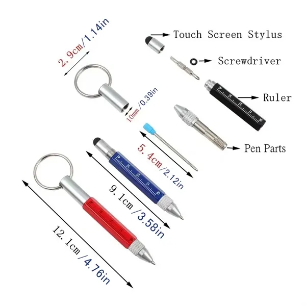 6 In 1 Multitool Tech Tool Pen - 6 In 1 Multitool Tech Tool Pen - Image 1 of 4