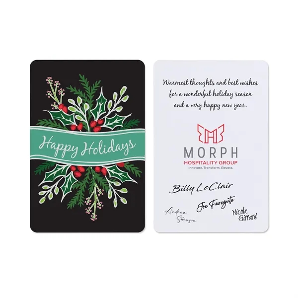 Festive Flourish Holiday Greeting Card - Festive Flourish Holiday Greeting Card - Image 1 of 1