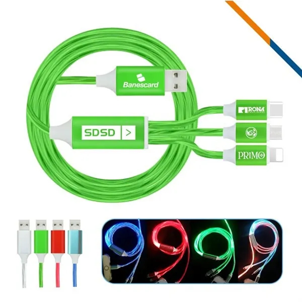 Gleam 3 in1 Charging Cable - Gleam 3 in1 Charging Cable - Image 0 of 6
