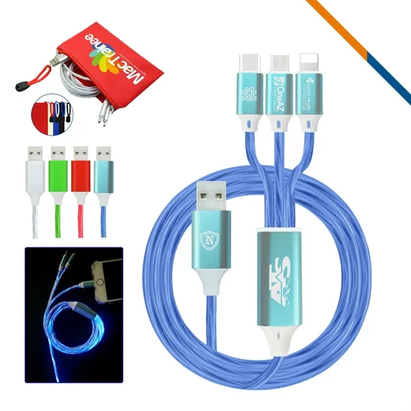Gleam 3 in1 Charging Cable - Gleam 3 in1 Charging Cable - Image 2 of 6